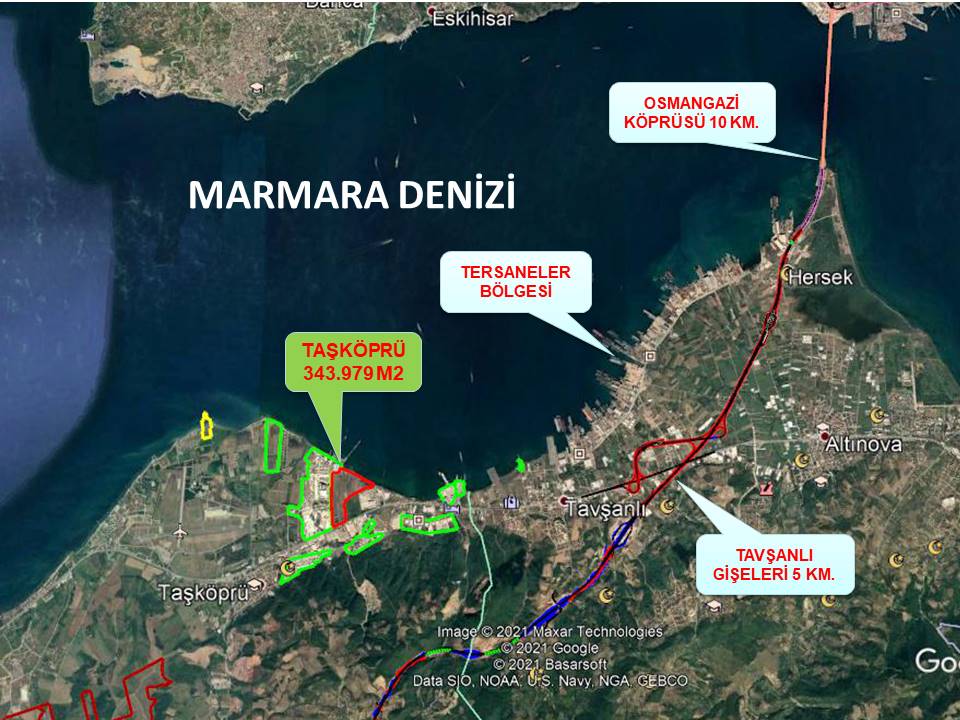 TAŞKÖPRÜ 343.979 M2 SANAYİ İMARLI ARAZİ BİLGİLERİ