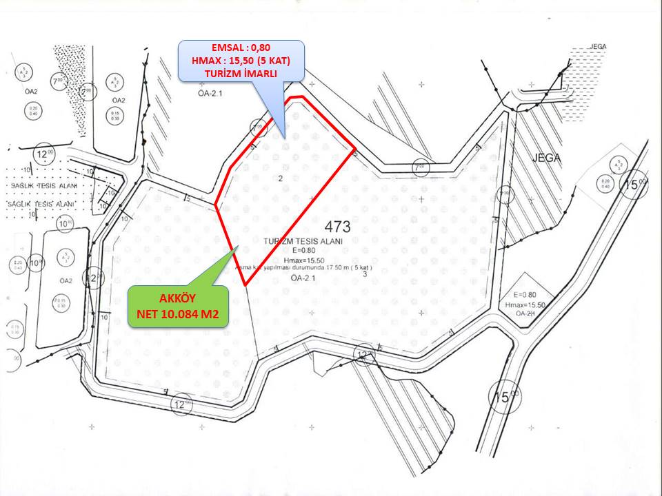 AKKÖY 10.084 M2 (TERMAL TURİZM ALANI) ARAZİ BİLGİLERİ